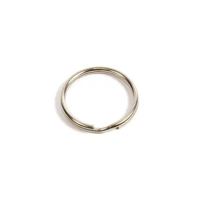 20mm Nickel Plated Spring Steel Split Ring - Pack of 50