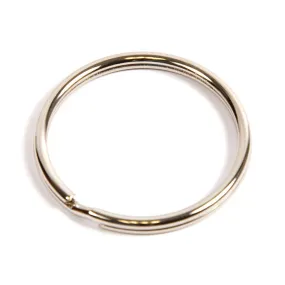 38mm Nickel Plated Spring Steel Split Ring - Pack of 50