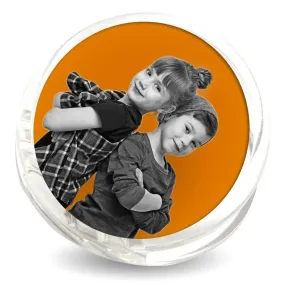 51mm Round Blank Plastic Photo Insert Fridge Magnet Clip - Pack of 10