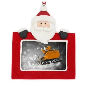 70 x 45mm Blank Father Christmas Santa Tree Ornament - Pack of 6