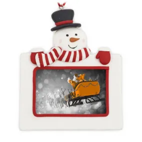 70 x 45mm Blank Snowman Christmas Tree Ornament - Pack of 6