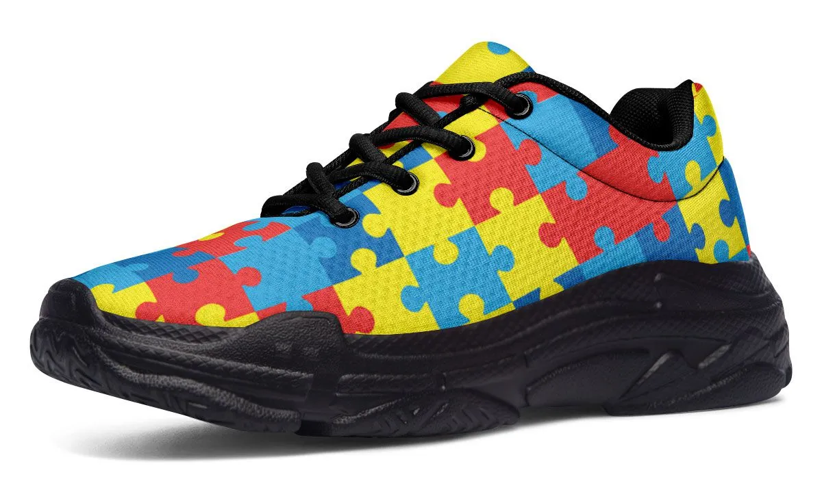 Autism Awareness Chunky Sneakers