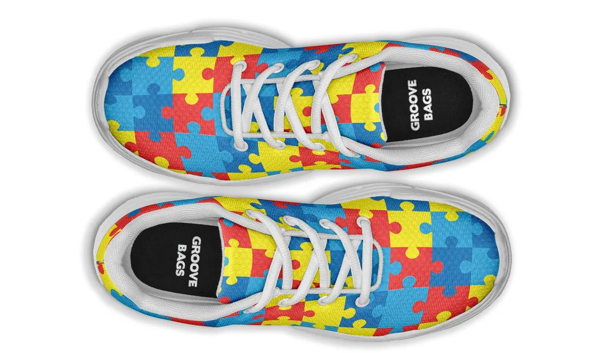 Autism Awareness Chunky Sneakers