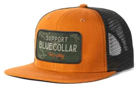 Barricade Snapback Hat - Orange/Hunter Camo