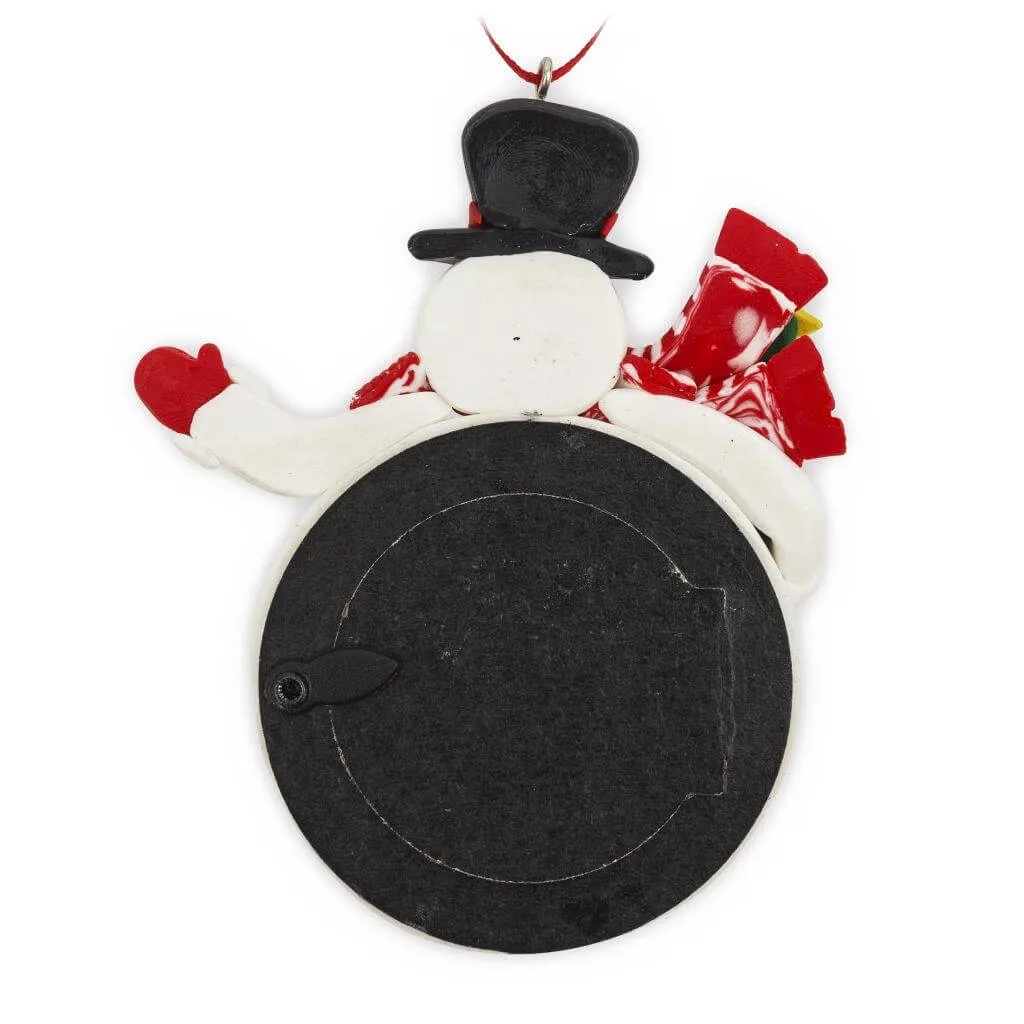 Blank Snowman Christmas Tree Ornament Insert Size 41mm - Pack of 6