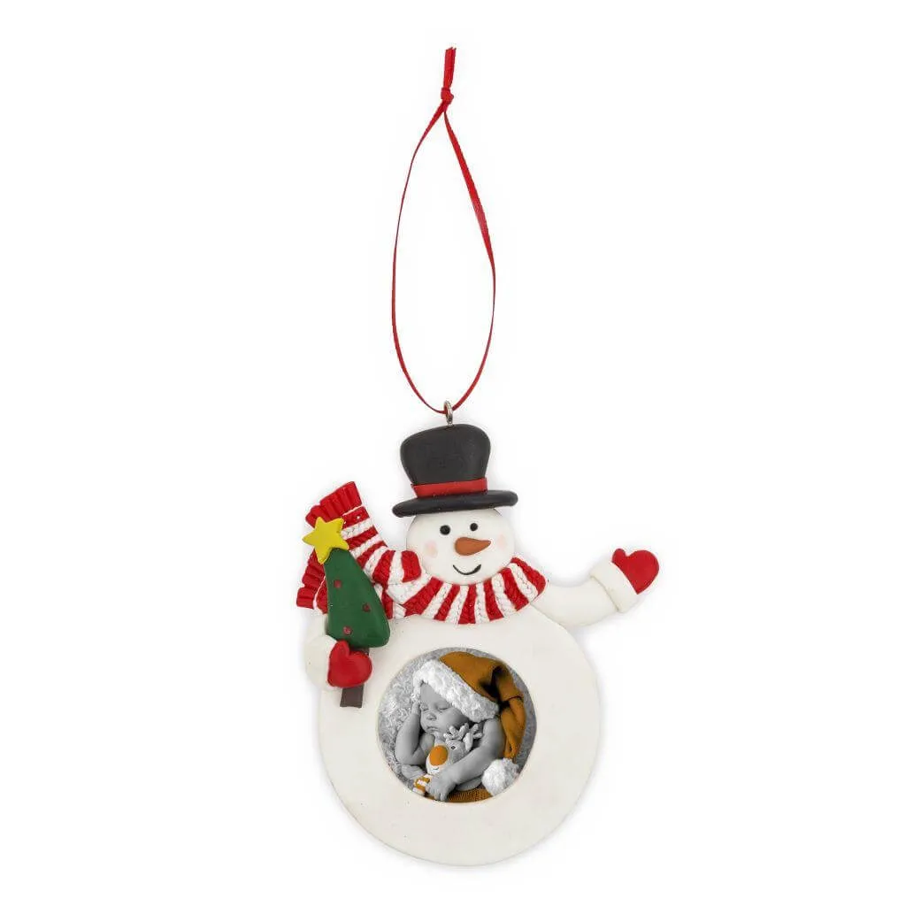 Blank Snowman Christmas Tree Ornament Insert Size 41mm - Pack of 6