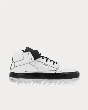 Bold White / Black High Top Sneakers