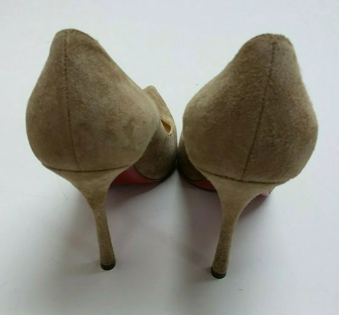 Christian Louboutin So Kate 120 Shoes Pointy Toe Pumps Suede Size 35.5 EU, 5 US