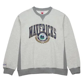 DALLAS MAVERICKS MITCHELL & NESS PREMIUM FLEECE CREW VINTAGE