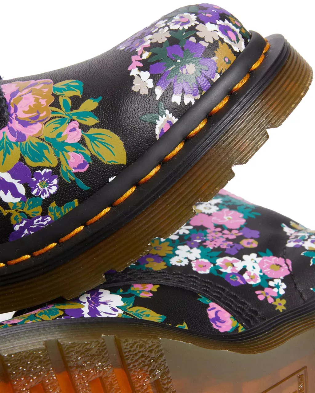 Dr. Martens Womens 1460 Pascal Black/ Multi Vintage Floral Backhand