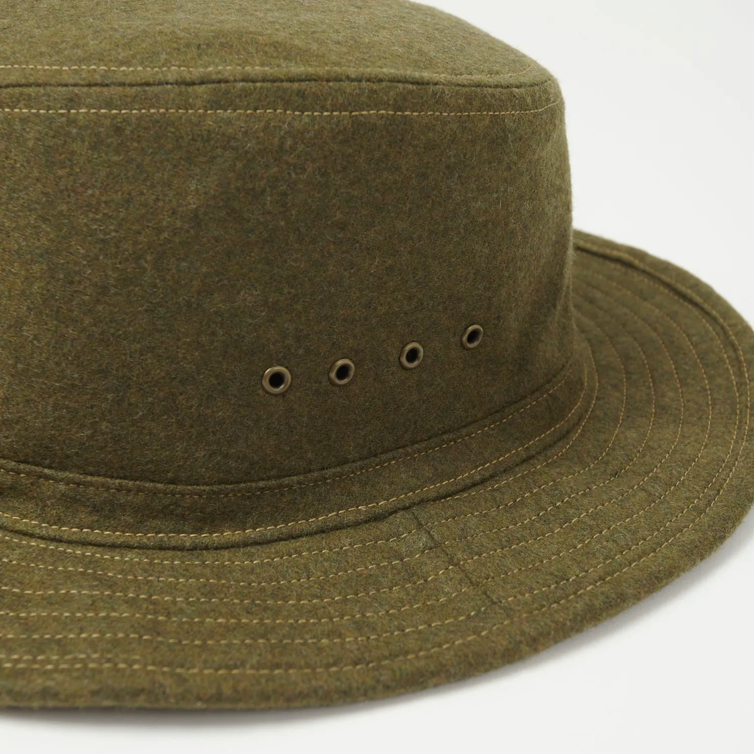 Freewheelers 2337004 'Smokey Bear' Wool Woodsman Hat - Olive