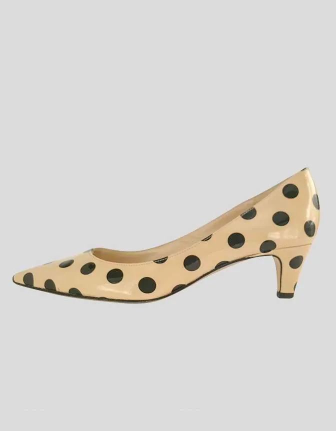 KATE SPADE NEW YORK Polka Dot Pointed Toe Kitten Heel - 7B US