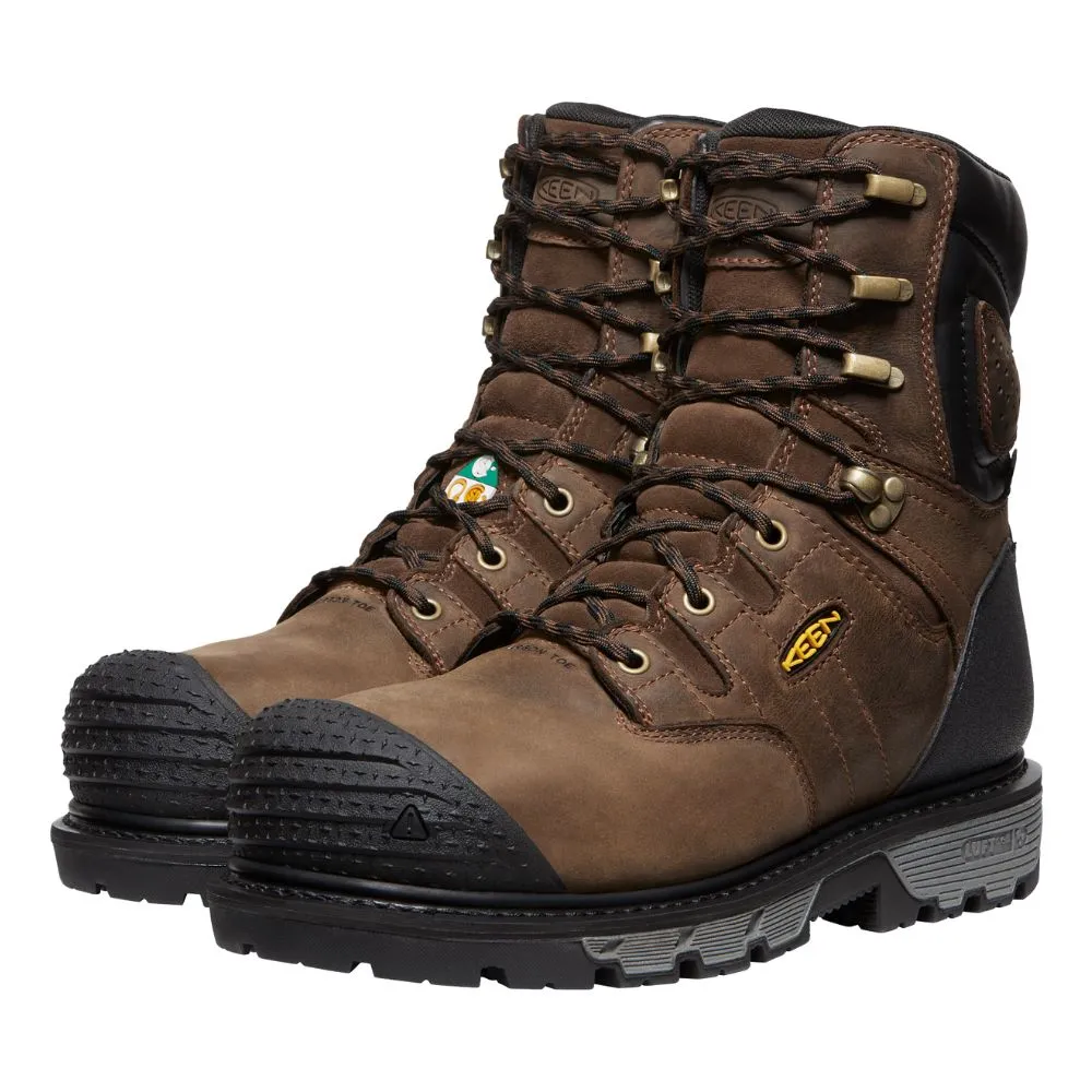 Keen Camden Men's 8" Insulated Waterproof Composite Toe Work Boot 1028289 - Brown