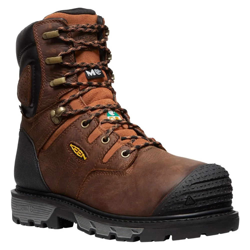 Keen Camden Men's 8" Waterproof Internal MET Guard Composite Toe Work Boot 1027693 - Brown