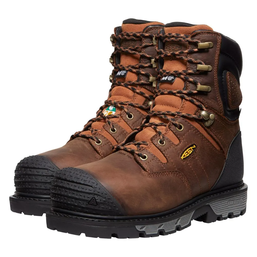 Keen Camden Men's 8" Waterproof Internal MET Guard Composite Toe Work Boot 1027693 - Brown