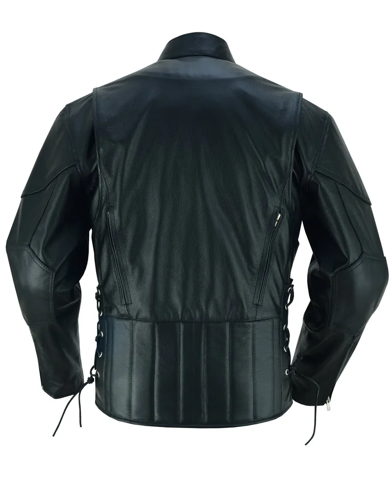 Knucklehead laced Side Leather Jacket