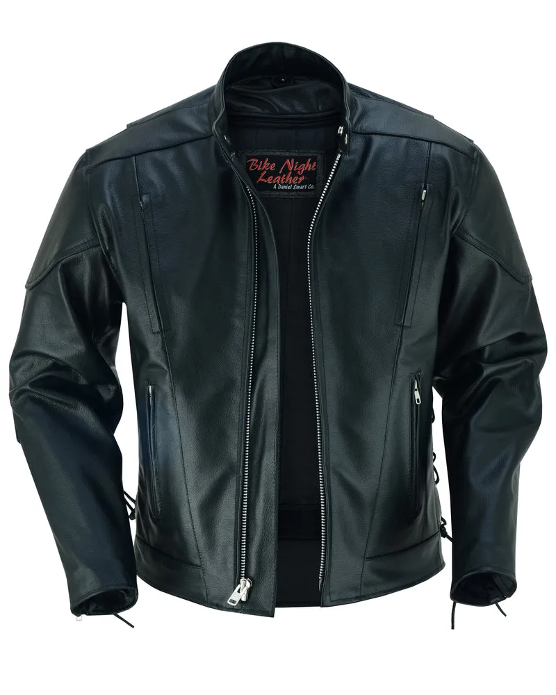 Knucklehead laced Side Leather Jacket