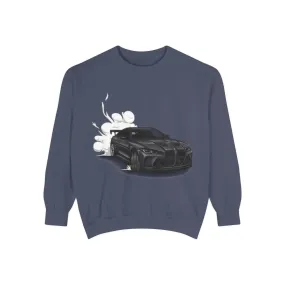 Racing Car Sweatshirt | Men's & Women's  Garment-Dyed Sweatshirt for Car Enthusiasts