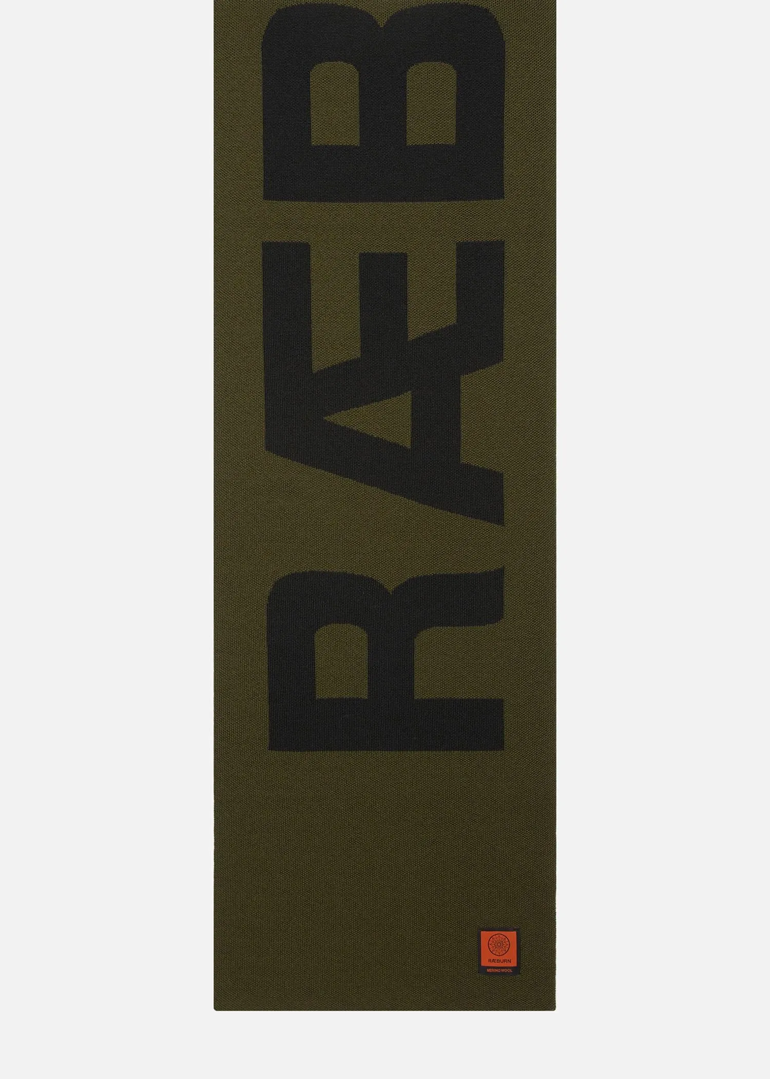 SI F.C. RÆBURN SCARF OLIVE w/ BLACK